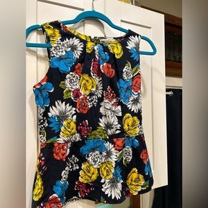 Banana Republic Peplum Top with Zip Back, Small